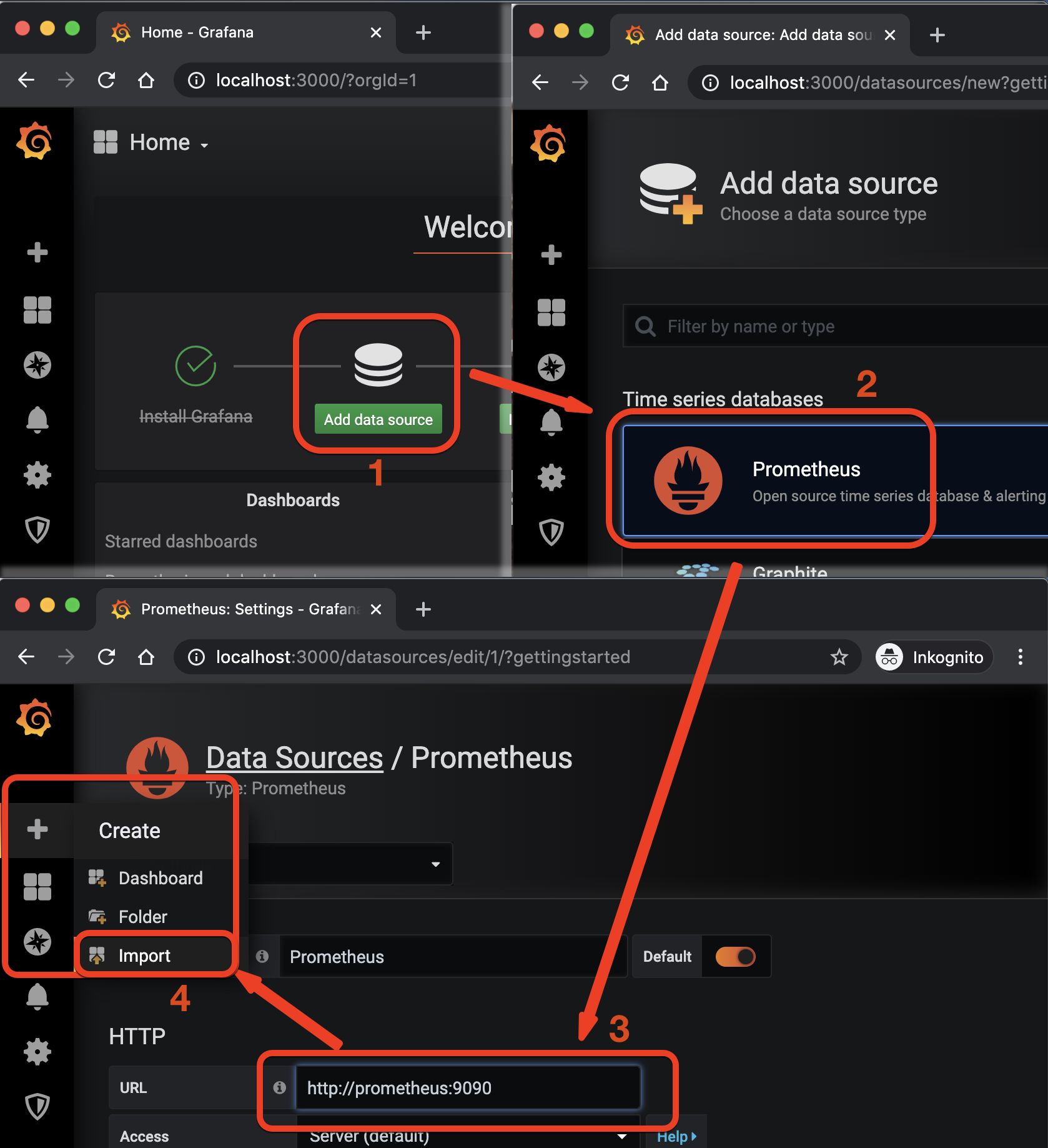 Steps to configure grafana properly